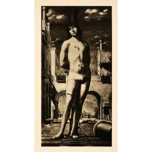  1938 Photogravure Antonello Messina Saint Sebastian 