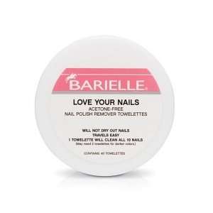  Barielle Love Your Nails Polish Remover    40 Towelettes 