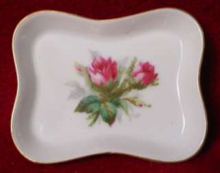 ROSSETTI China ANTIQUE ROSE pttrn ASH TRAY Mint Dish  