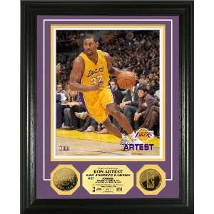  Ron Artest 24KT Gold Coin Photo Mint   NFL Photomints and 