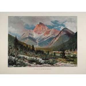   Mountain Peak Schluderbach Austria   Original Print