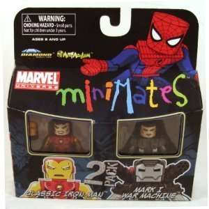   Minimates 2 Pack Classic Iron Man and Mark I War Machine Toys & Games