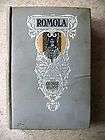 Romola A Novel by George Eliot (early 1900s) Hardcover