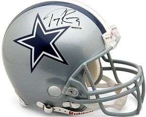 Tomy Romo Dallas Cowboys signed authentic helmet UDA  