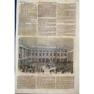  1854 Snowballing Liverpool Exchange Fun In Snow Print 