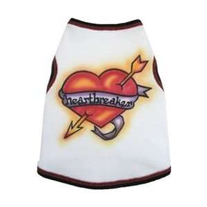  Heartbreaker Tattoo Tank In White