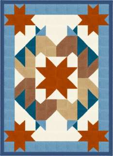 Circle Horse Star Quilt Afghan Blanket Crochet Pattern  