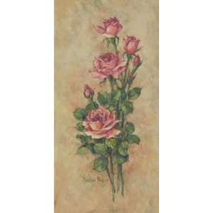   Wood Rose II, Canvas Transfer by Barbara Mock, 12x24
