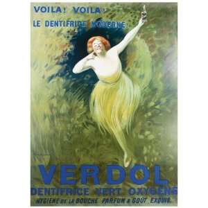 Verdol Dentifrice Giclee Poster Print by Leonetto Cappiello, 18x24 