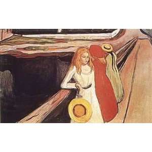  Edvard Munch   Girl on a Bridge Size 26x16 by Edvard Munch 
