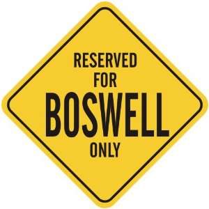     RESERVED FOR BOSWELL ONLY  CROSSING SIGN