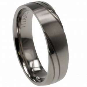     5MM Titanium Mens Wedding Band  Size 10 Joe Ohan Jewelry