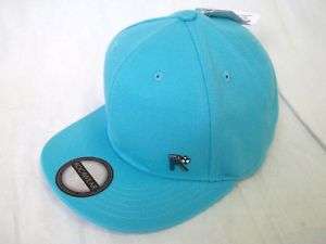 New Mens ROCAWEAR Light Blue Fitted Cap Hat 7 1/4 NWT  