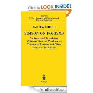 Simson on Porisms An Annotated Translation of Robert Simsons 