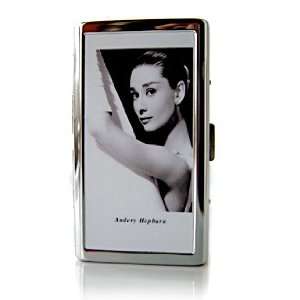  Audrey Hepburn 3 Cigarette Case Stainless Steel Holder 