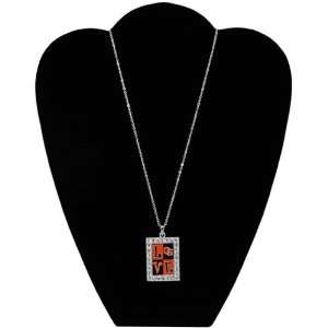  NCAA Oregon State Beavers Square Love Necklace Sports 
