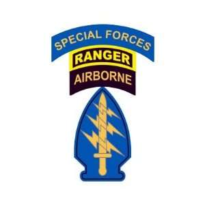   Forces Patch SF/Ranger Tab Round Stickers Arts, Crafts & Sewing