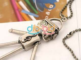   Charming Jewelry Ancient Style Cute Robot Notes Pendants Necklaces