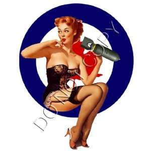  Canadian Air Force Roundel Bomber Pinup decal s123 