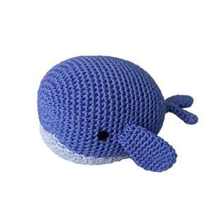  Bertie the Blue Whale Crocheted Dog Toy