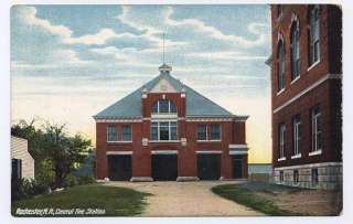 1909 ROCHESTER NH old Fire House Fire Station Fire Depa  