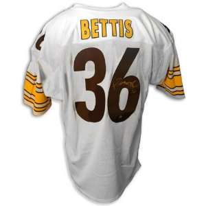  Jerome Bettis Autographed Throwback White Jersey Sports 