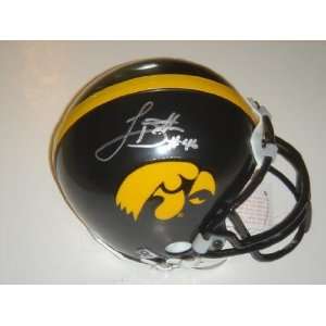  Autographed Ladell Betts Mini Helmet   Iowa Hawkeyes 