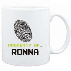 Mug White  Property of _ Ronna   Fingerprint  Female Names  