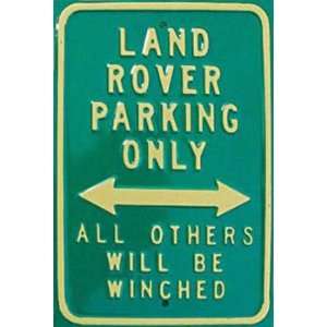  Land Rover Parking Only Heavyweight Steel Sign Kitchen 