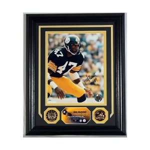  Mel Blount Pittsburgh Steelers Signed Photomint with Gold 