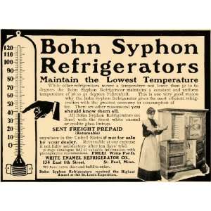  1905 Ad Bohn Syphon White Enamel Refrigerator Company 