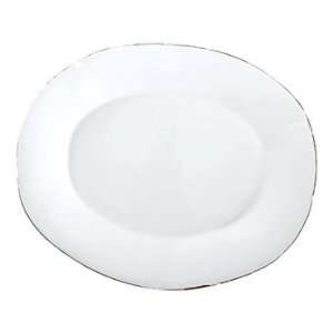  Vietri Bianco Oval Platter