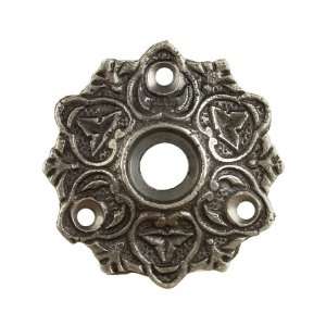  2 1/4 Ornate Cast Iron Rosette With 5/8 Collar