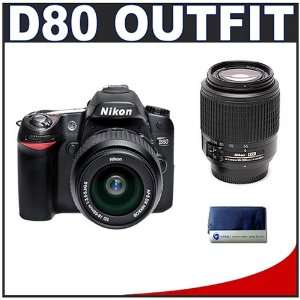 com Nikon D80 10.2MP Digital SLR Camera with 18 55mm II DX Zoom Lens 