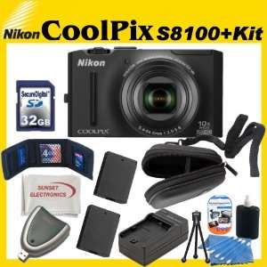 S8100 12.1 MP CMOS Digital Camera with 10x Optical Zoom Nikkor ED Lens 