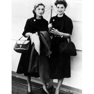  Jacqueline Bouvier and Sister Lee, 1950s Photographic 
