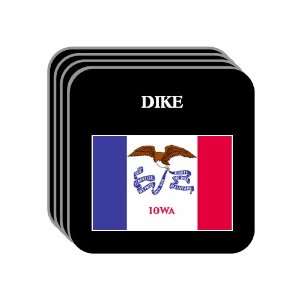  US State Flag   DIKE, Iowa (IA) Set of 4 Mini Mousepad 