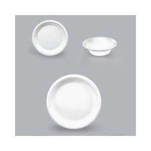 Basix Foam Dinnerware, 9 Dinner Plate, Lightweight, Insulated, White 