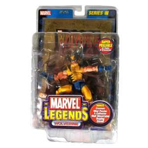  2002 Series III Marvel Legends 6 Inch Tall Action Figure   WOLVERINE 