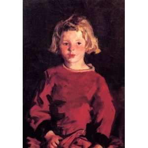 FRAMED oil paintings   Robert Henri   24 x 34 inches   Bridget in Red