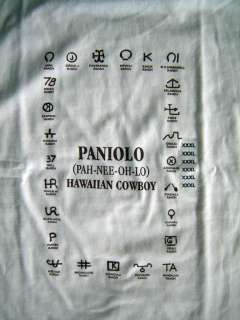   HAWAIIAN T SHIRT 3XL PANIOLO COUNTRY INN HAWAIIAN COWBOY RANCH BRANDS