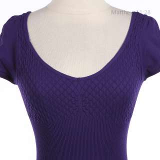 Seamless Cap Sleeve Scoop Neck Top Various Color ONE SIZE  