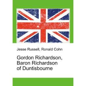   , Baron Richardson of Duntisbourne Ronald Cohn Jesse Russell Books