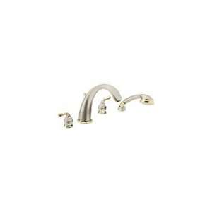  MOEN Monticello 2H HI ARC RMN TUB SATINE/BRASS T956STP 