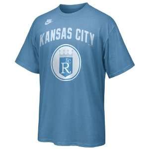   Royals Light Blue Cooperstown Discharged T shirt