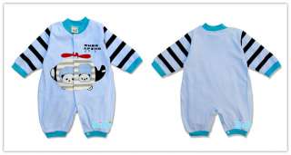 New Unisex Baby Infant Long Sleeved 0 12 Month Bodysuit Sleepsuit 