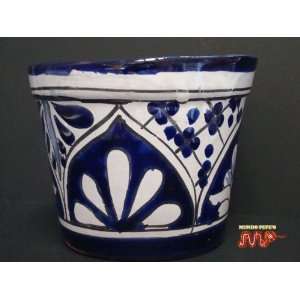 MEXICAN TALAVERA Ceramic Flower Planter Pot 5 [Vibrant Hand Painted 