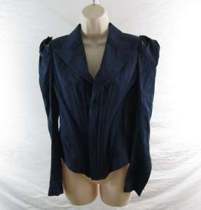   Yamamoto Womens Blazer Jacket Size 1 FJ J01 068 1 01 Retail $1200