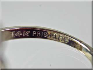Elegant Vintage .80 Carat Prism Lite Filigree Mine Cut Diamond Ring 