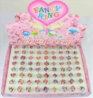   Disney Princess Plastic Rings Kids Girl Birthday Party Gifts  